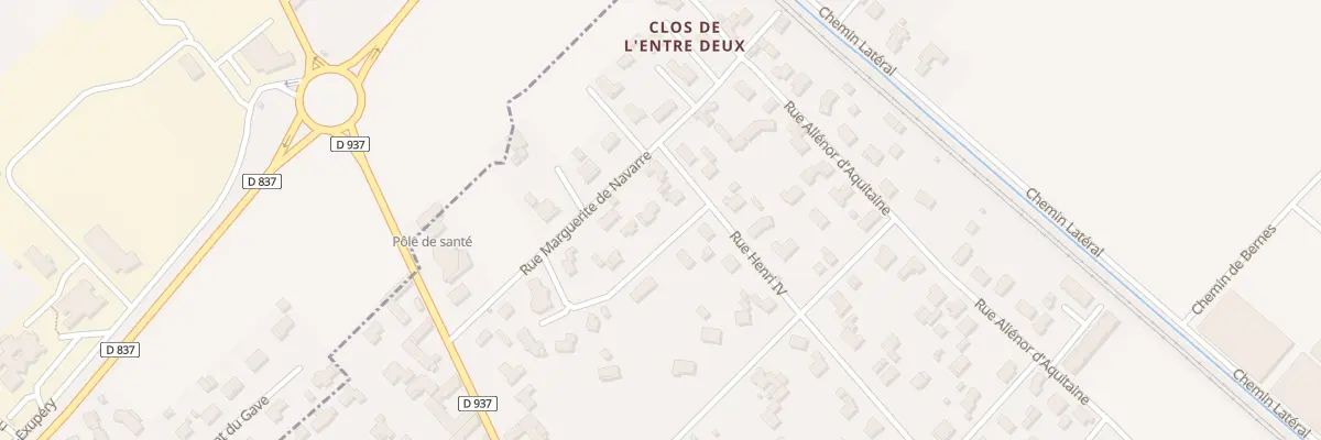 Plan du 4 Rue Pasteur à Bordes