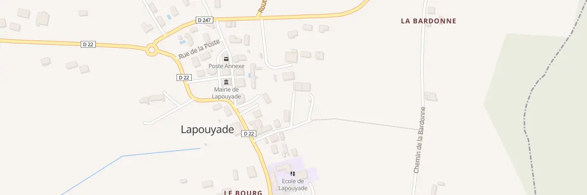 Plan du 15 Le Bourg à Lapouyade