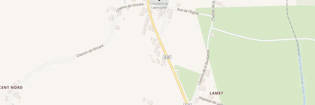 Plan du 146 Le Bourg à Lapouyade
