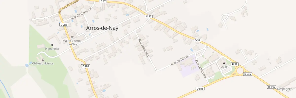Plan du 5 Rue Miramon à Arros-de-Nay