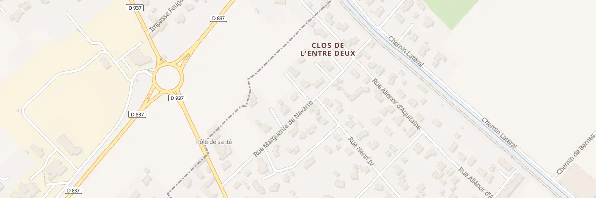 Plan du 11 Rue Marguerite de Navarre à Bordes