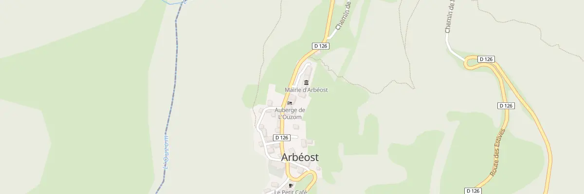 Plan du 5055 Le Bourg à Arbéost