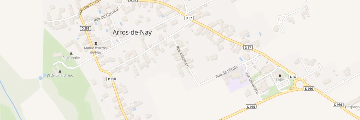 Plan du 6 Rue Miramon à Arros-de-Nay