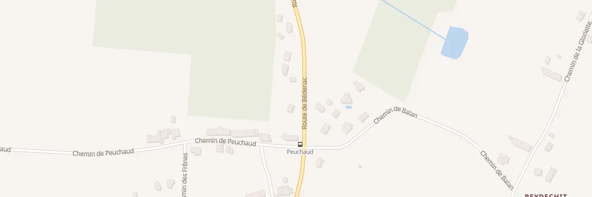 Plan du 62 Peuchaud à Lapouyade