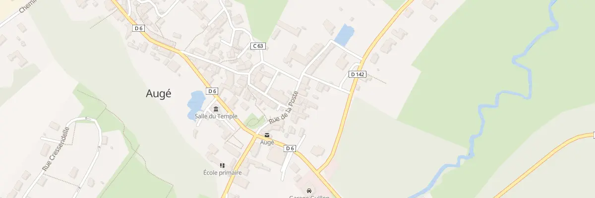 Plan du 24 Rue de la Poste à Augé