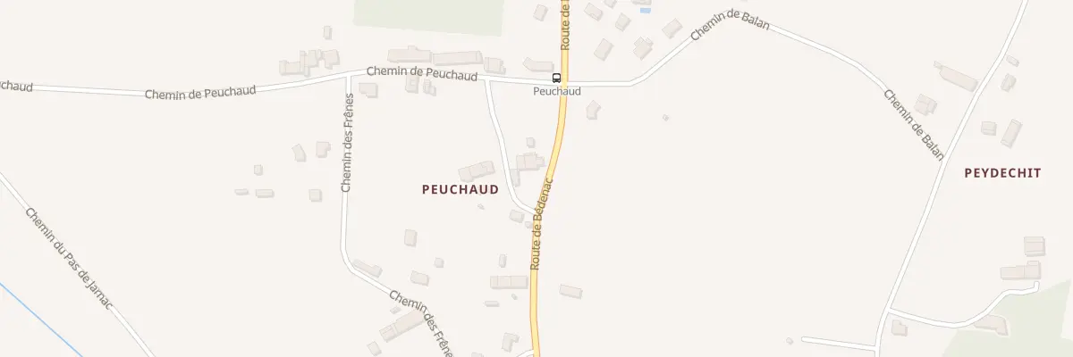 Plan du 9 Peuchaud à Lapouyade