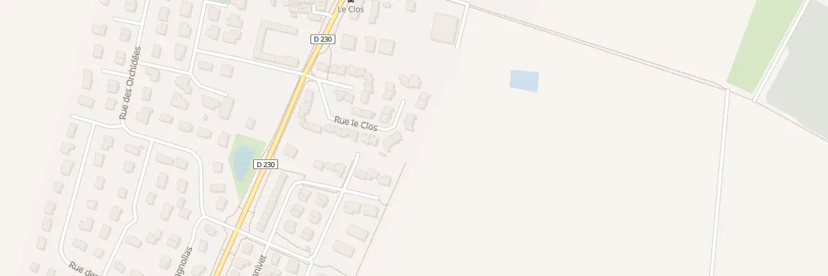 Plan du 26 Rue le Clos à Grentheville