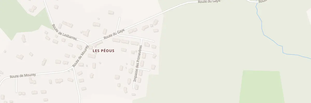 Plan du 22B Les Peous au Nizan