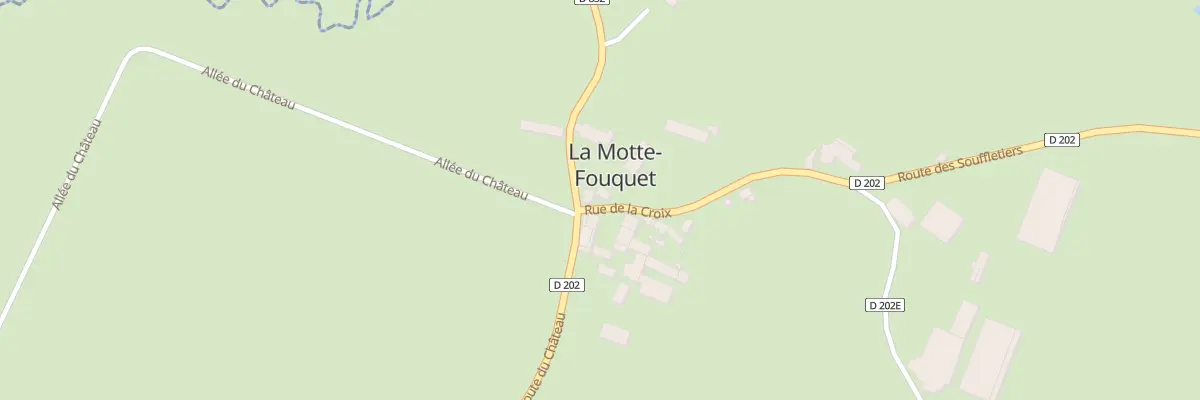 Plan du Bourg à La Motte-Fouquet