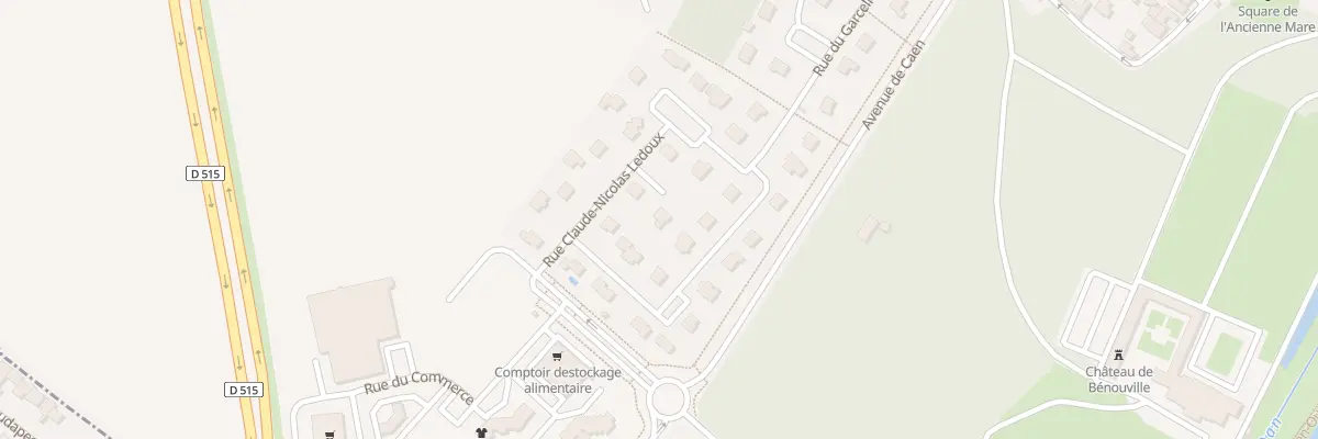 Plan du 18 Rue Claude-Nicolas Ledoux à Bénouville