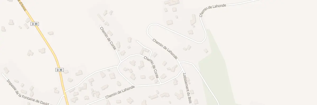 Plan du 4 Che de Conte à Bernadets