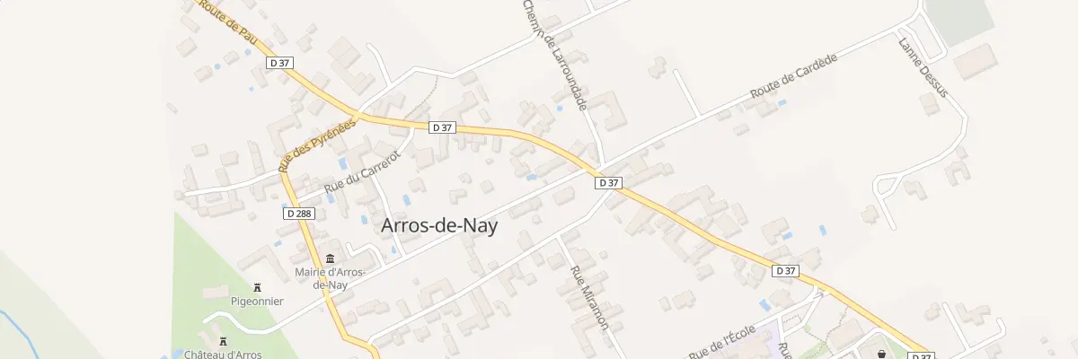 Plan du 9163 Av du Château à Arros-de-Nay