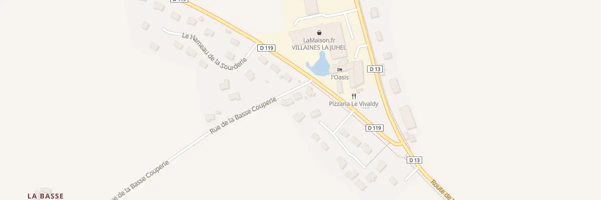 Plan du 3 Rue de la Basse Couperie à Villaines-la-Juhel