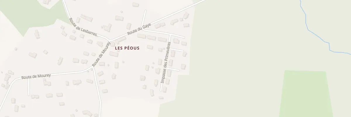 Plan du 24B Les Peous au Nizan