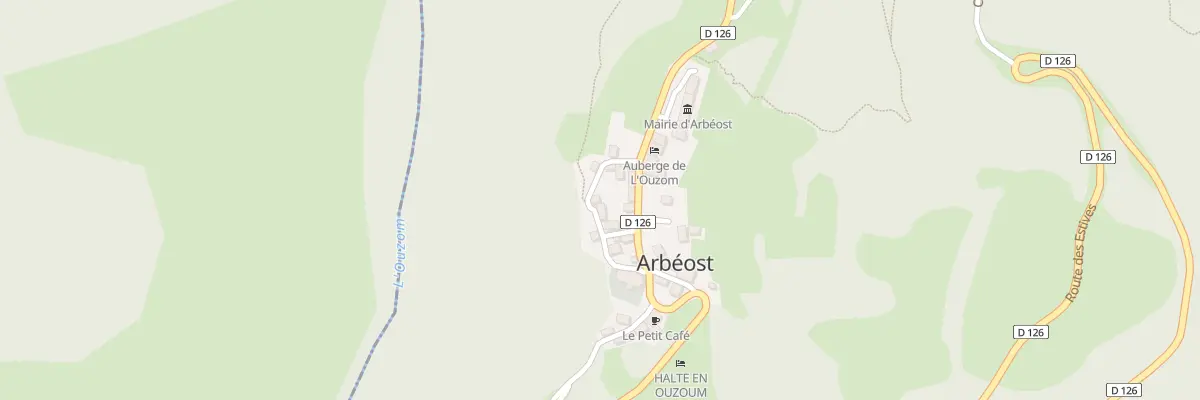 Plan du 5300 Le Bourg à Arbéost