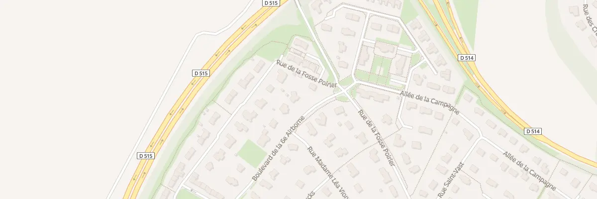 Plan du 4 Bd de la Sixieme Airborne à Bénouville