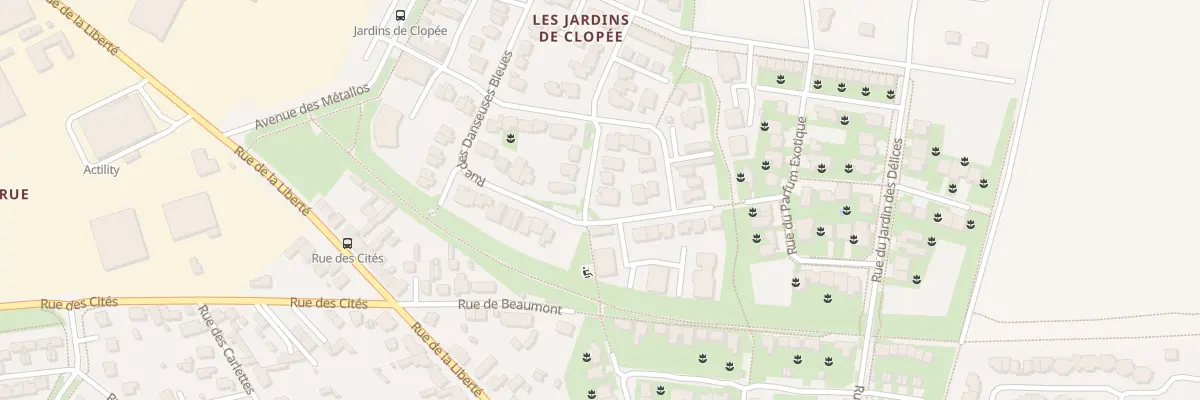 Plan du 38 Rue des Danseuses bleues à Giberville