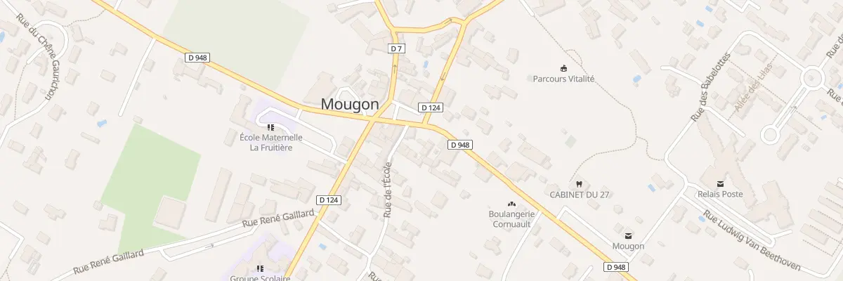 Plan du 1 Rue Aurore Dupin à Aigondigné