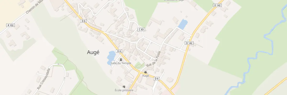 Plan du 2 Rue de l’Eglise à Augé