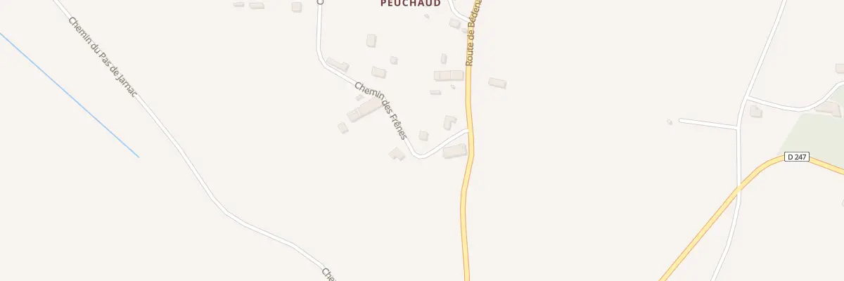 Plan du 22 Peuchaud à Lapouyade