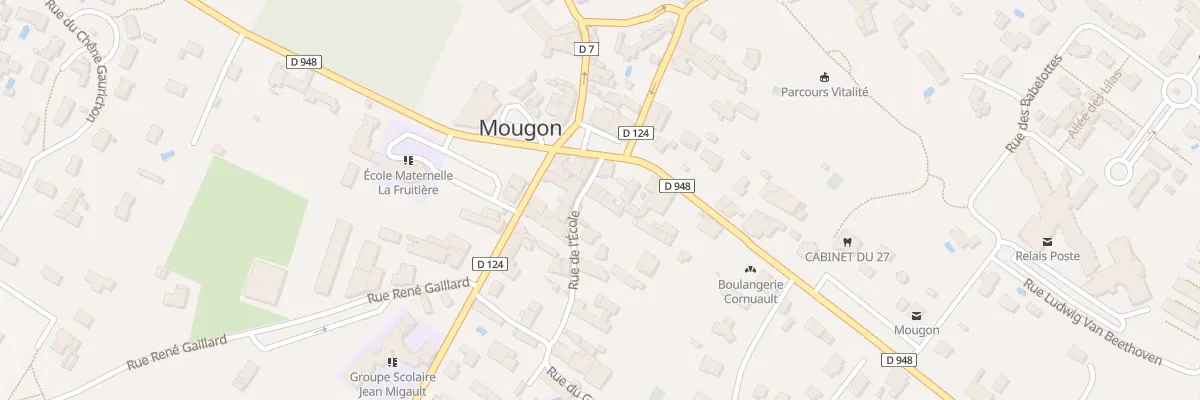 Plan du 5 Rue Aurore Dupin à Aigondigné
