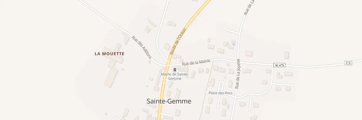 Plan du 1 Rue de la Mairie à Sainte-Gemme