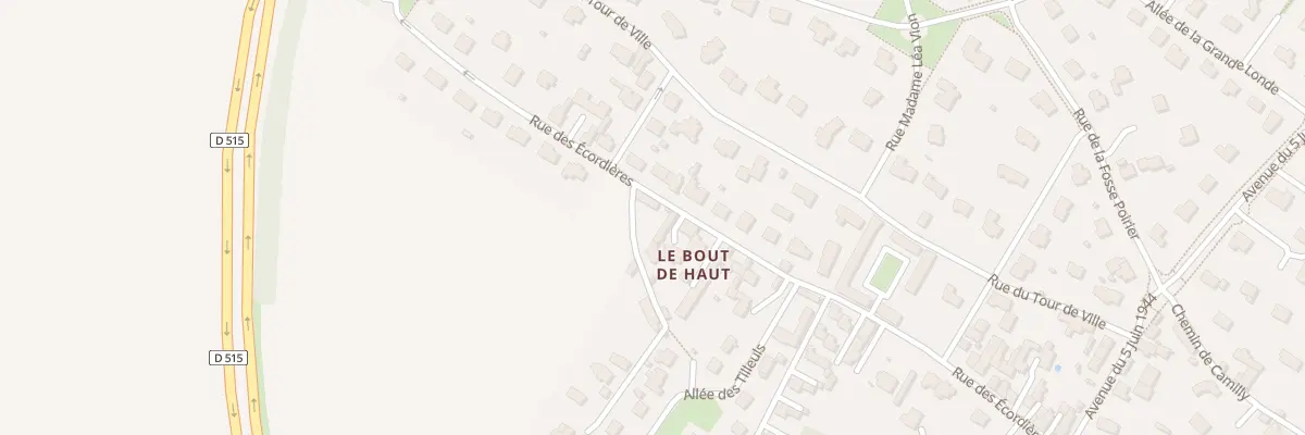 Plan du 37 Rue des Écordières à Bénouville