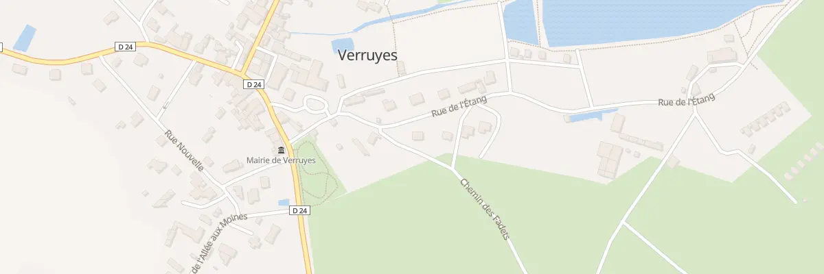 Plan du 10 Rue de l’Etang à Verruyes