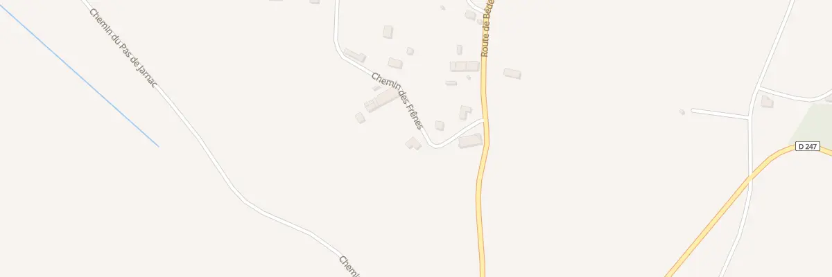 Plan du 23B Peuchaud à Lapouyade