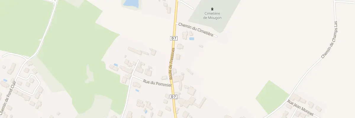 Plan du 68 Rte de Fressines (Mougon) à Aigondigné