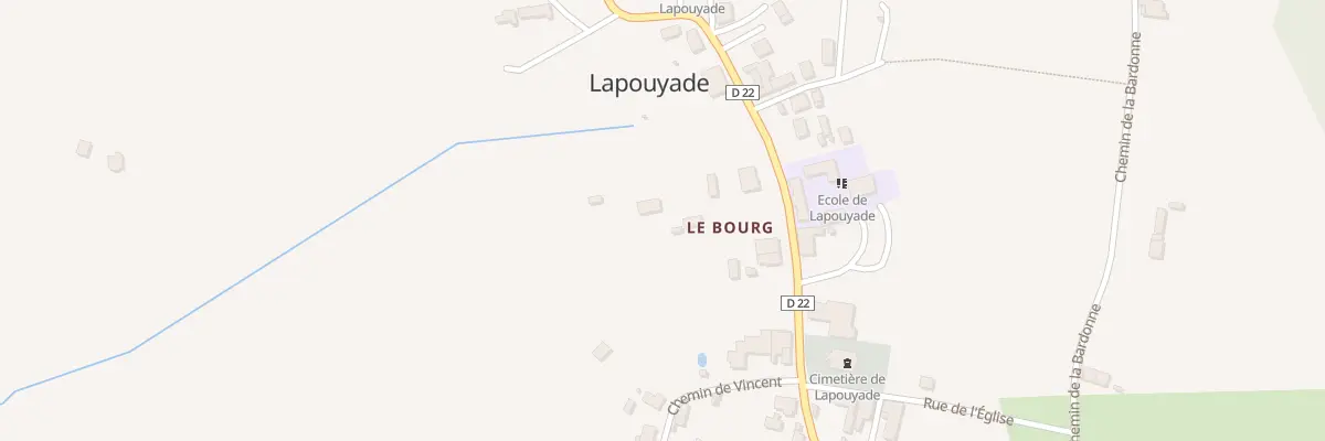 Plan du 135 Le Bourg à Lapouyade