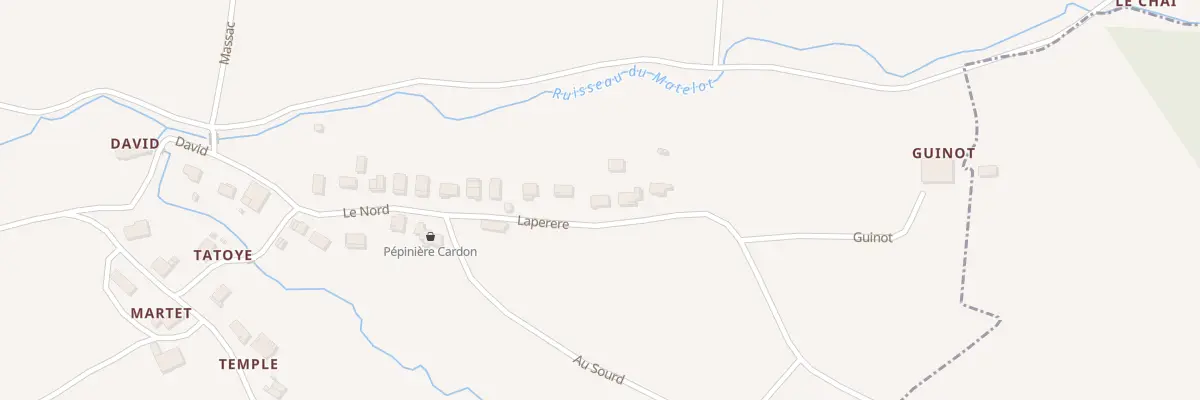 Plan du 24 Le Nord à Loupiac