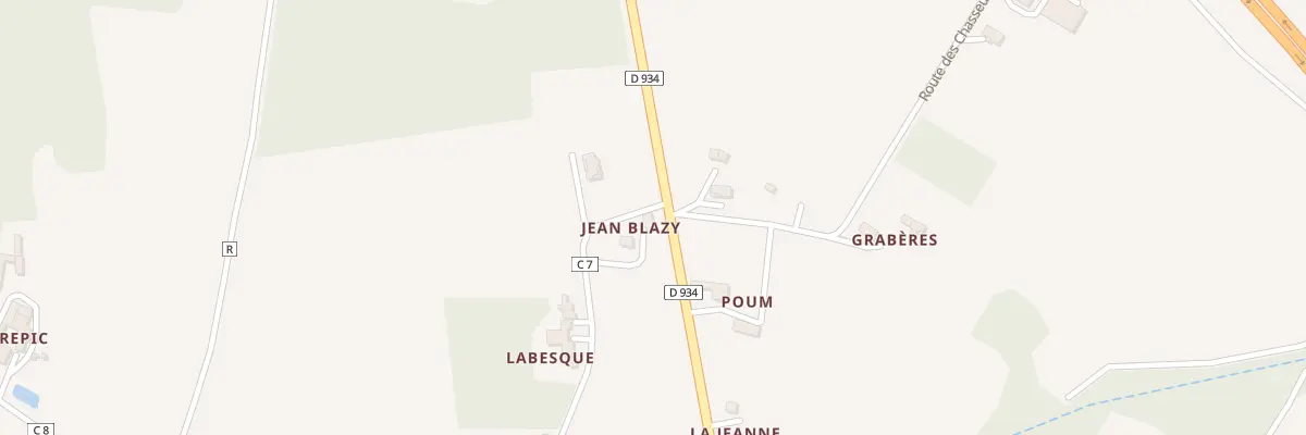 Plan du 540 Rte de Jean Blazy au Vignau