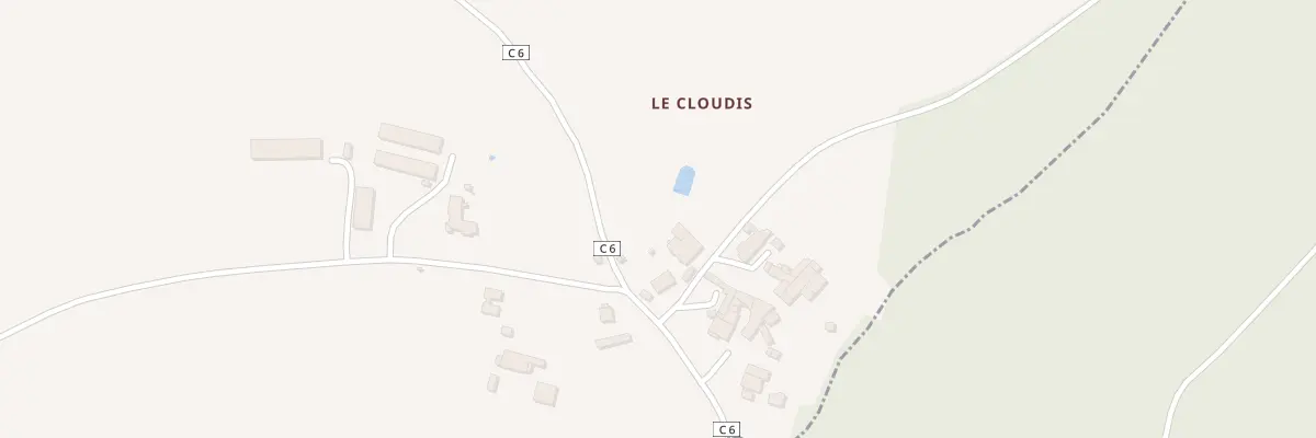 Plan du 1 Le Cloudis à Pierrefitte