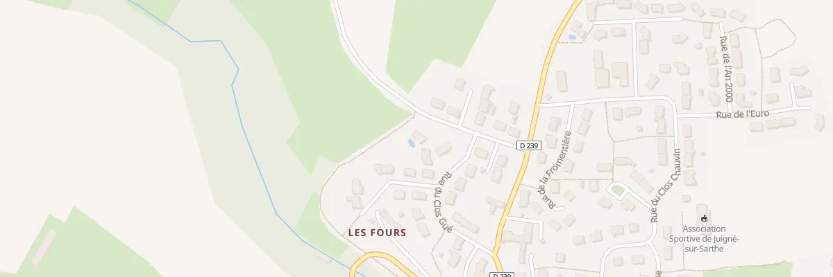 Plan du 7 Rue de la Gueriviere à Juigné-sur-Sarthe