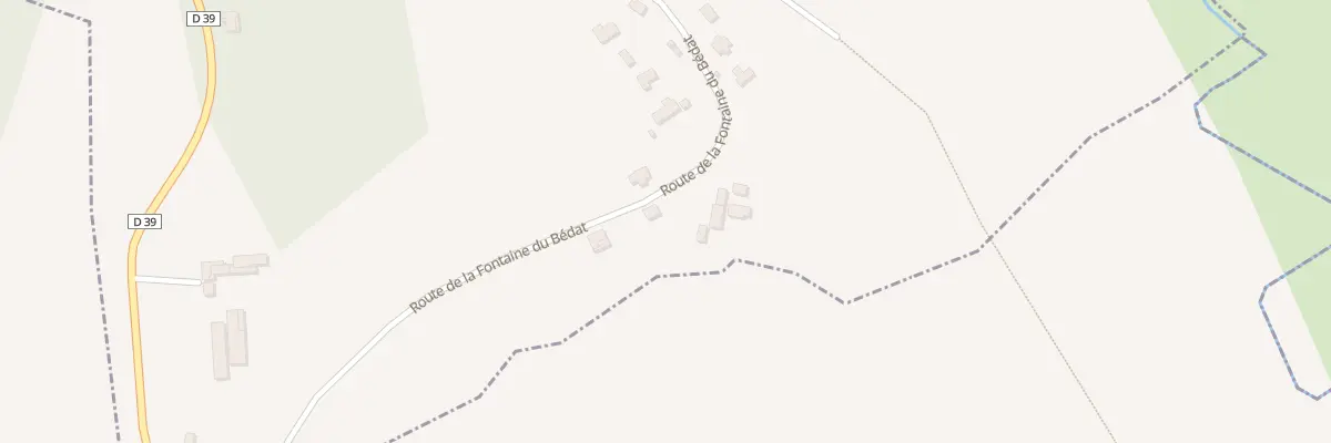 Plan du 41 Rue de la Fontaine du Bedat à Anos
