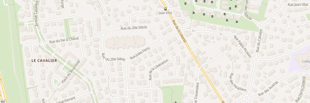 Plan du 7 Rue Jules Ferry à Giberville