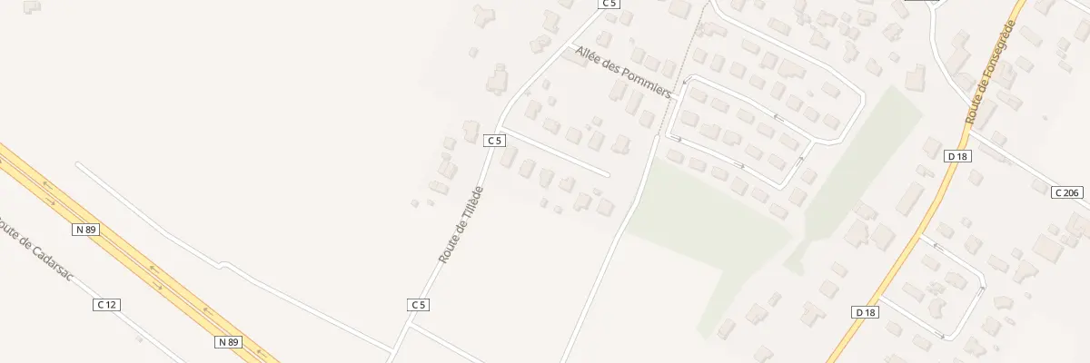 Plan du 6 All des Cerisiers à Arveyres