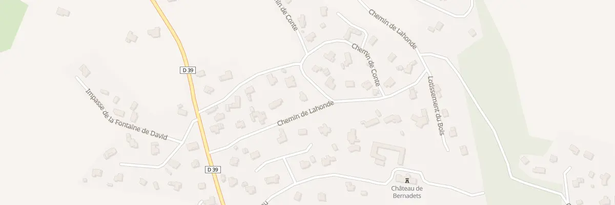 Plan du 9 Che de Lahonde à Bernadets