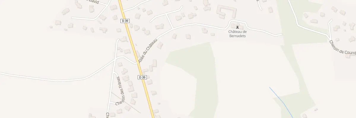 Plan du 4 All du Chateau à Bernadets