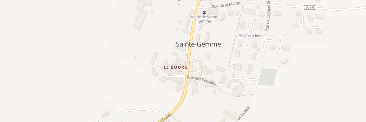 Plan du 14 Rte de l’Ocean à Sainte-Gemme