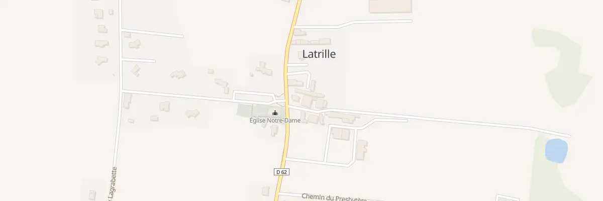 Plan du 22 Rte de Bahus-Soubiran à Latrille