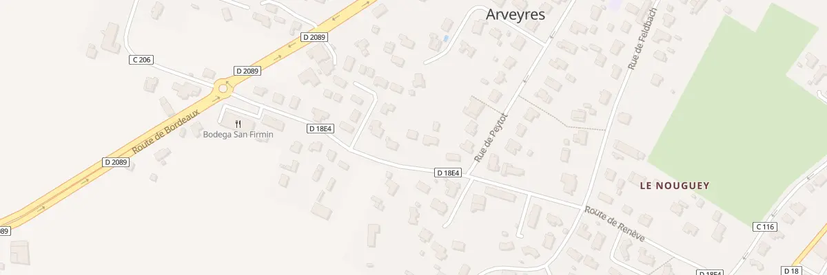 Plan du 9 Rte de Brondeau du Tertre à Arveyres
