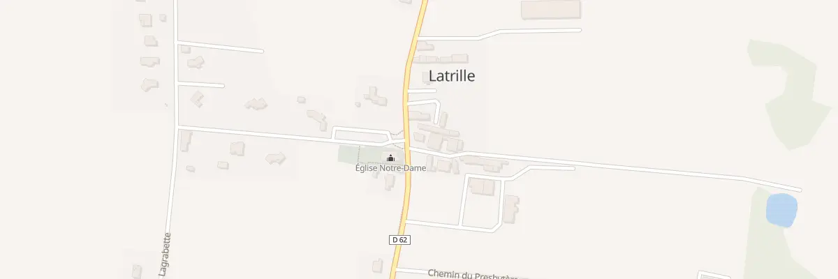 Plan du 2 Rte de Bahus-Soubiran à Latrille