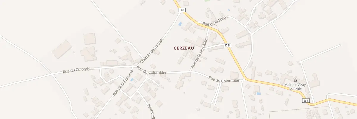 Plan du 3 Rue de la Michelerie Cerzeau à Azay-le-Brûlé