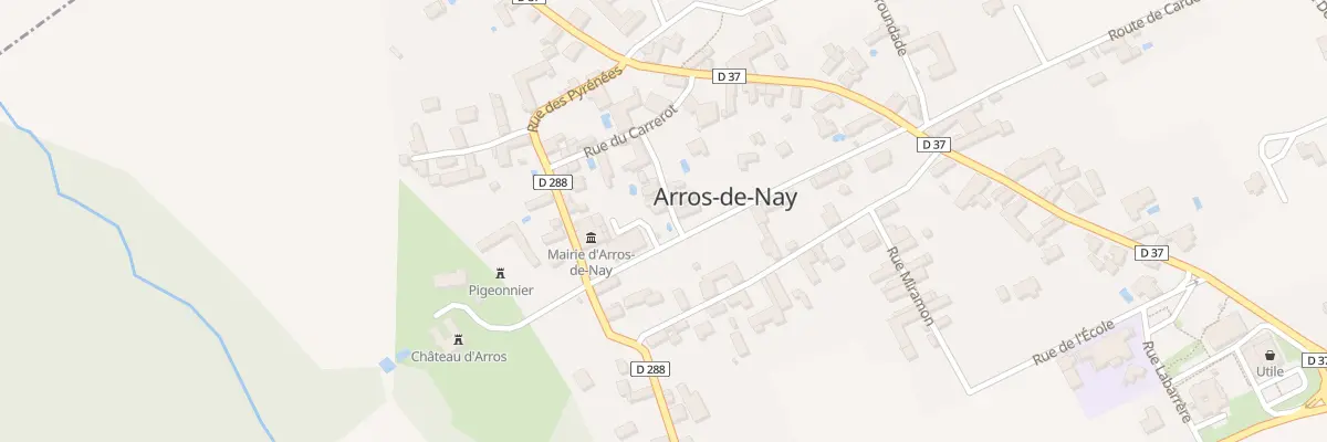 Plan du 2 Av du Château à Arros-de-Nay