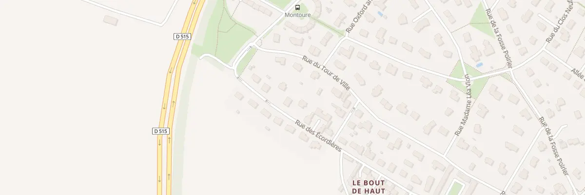 Plan du 66 Rue des Écordières à Bénouville