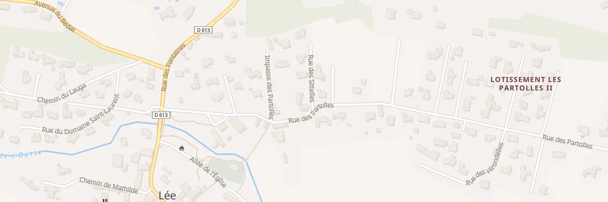 Plan du 18 Rue des Partolles à Lée