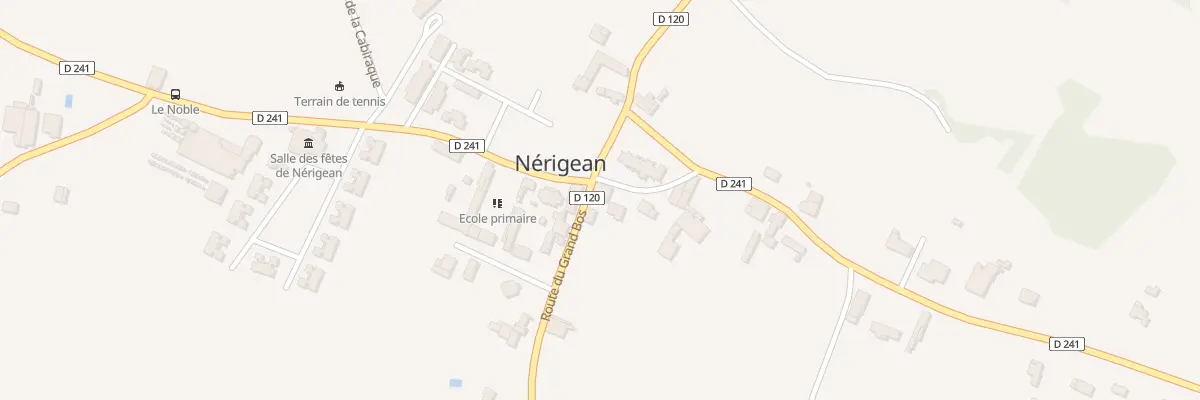 Plan du 86 Le Bourg à Nérigean