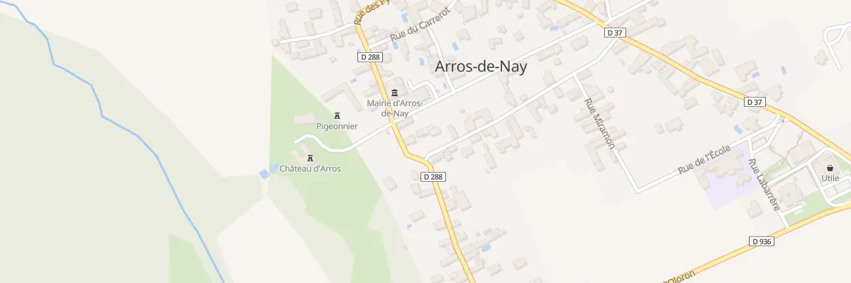 Plan du 2 Rue du Plantier à Arros-de-Nay